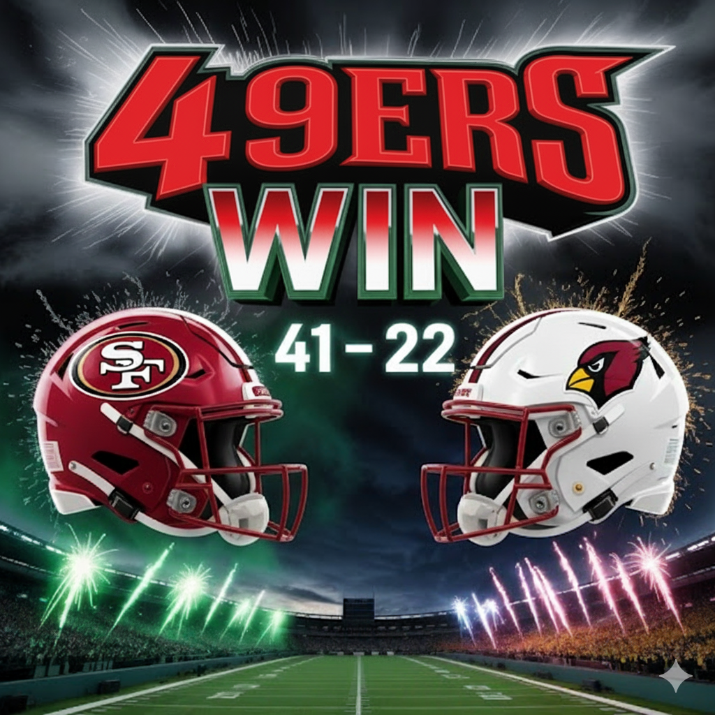 🟥 NINERS RISING: 49ers Dominate Cardinals 41:22 — Brock Purdy and McCaffrey Shine Bright in Arizona!