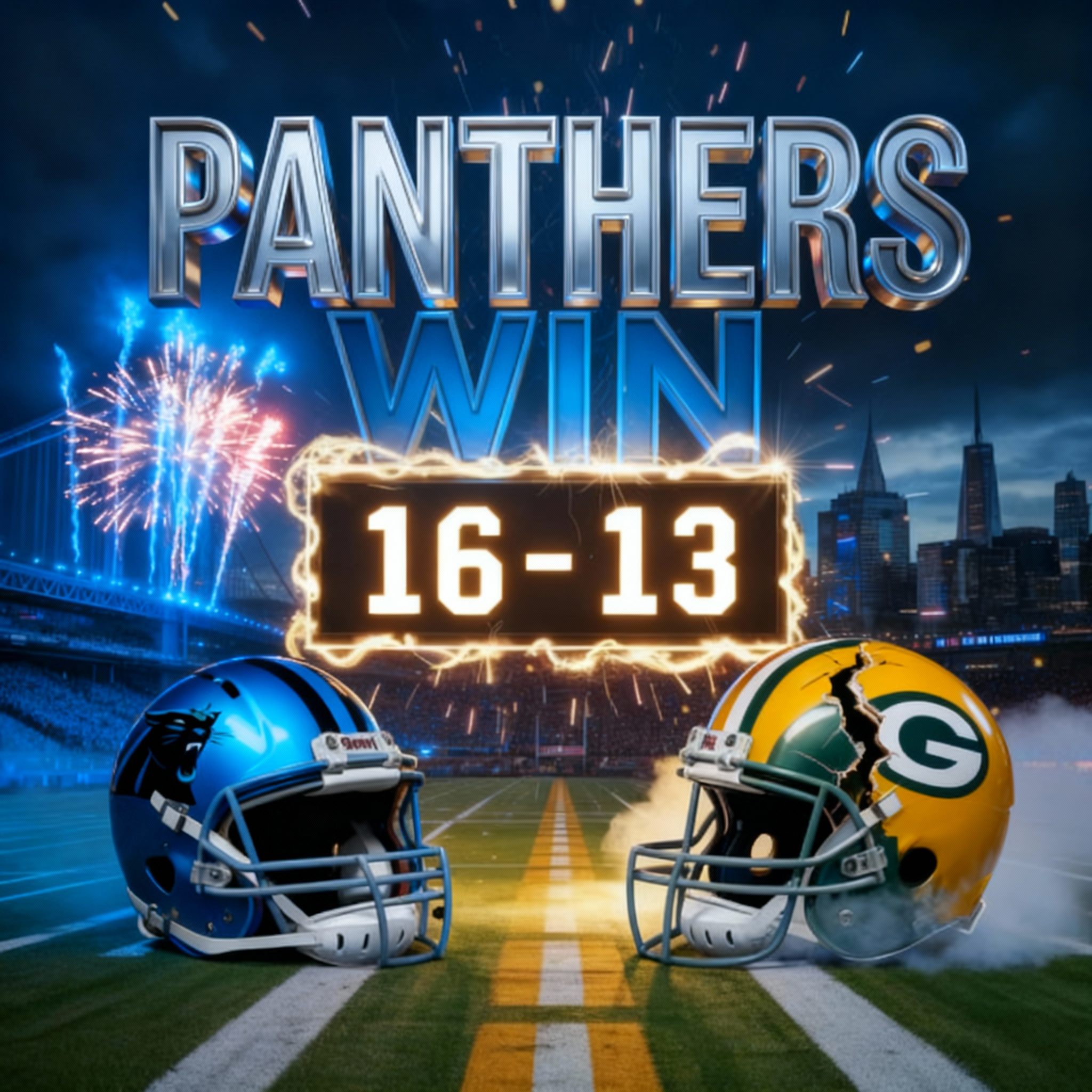 PANTHERS STUN AND CRUSH THE PACKERS AT LAMBEAU FIELD: A COLD NIGHT TURNED INTO CAROLINA’S GLORY