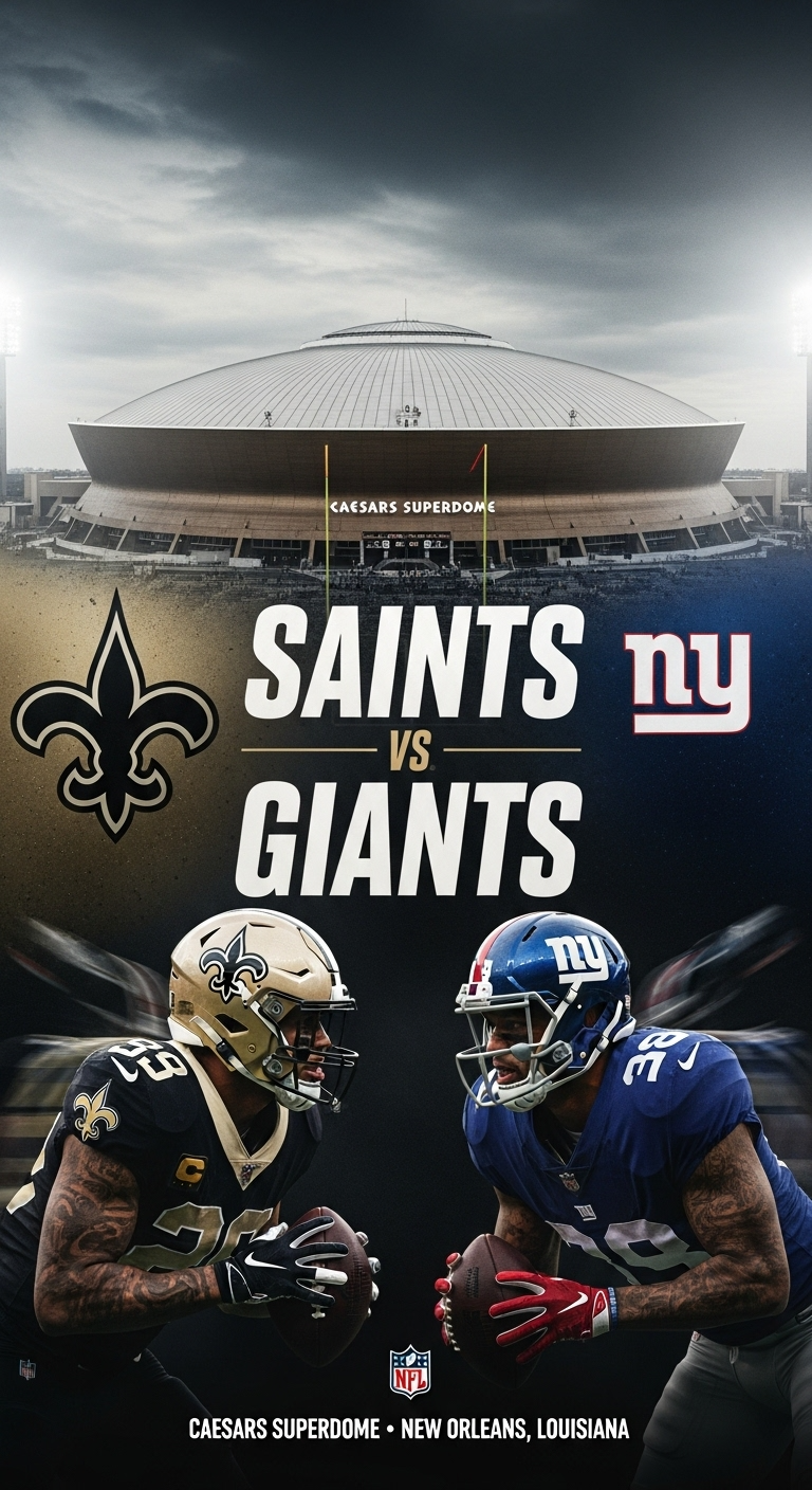 Week 5 NFL 2025 - New Orleans Saints vs New York Giants