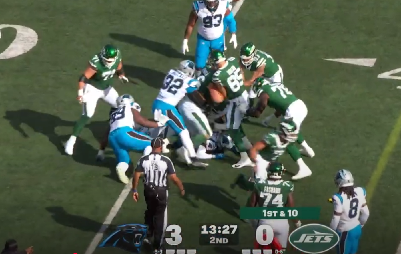 Panthers Fans FURIOUS: Jets Accused of “Dirty Tactics” After Controversial Hit on Justin Fields! 🔥