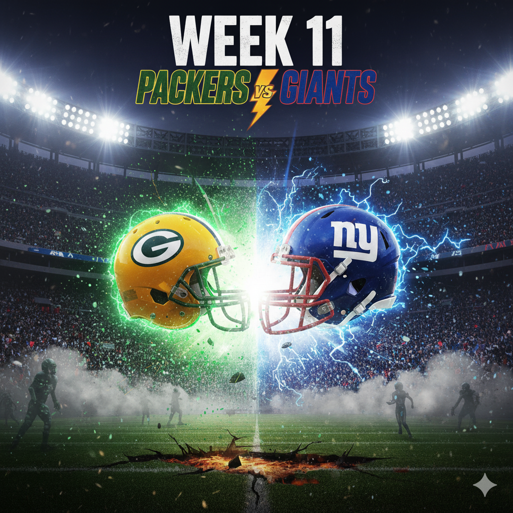 WEEK 11 SHOWDOWN PACKERS VS GIANTS