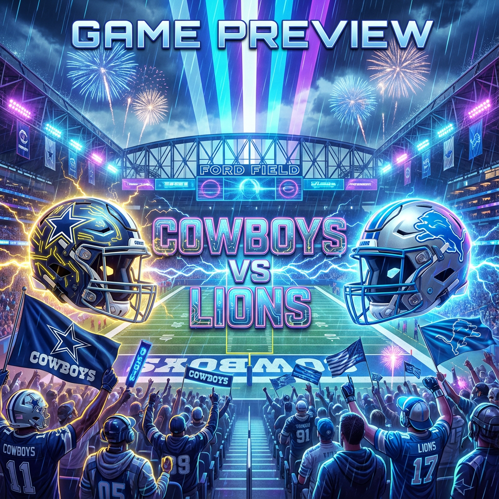 Game Preview: Dallas Cowboys vs Detroit Lions – Week 14 Showdown at Ford Field