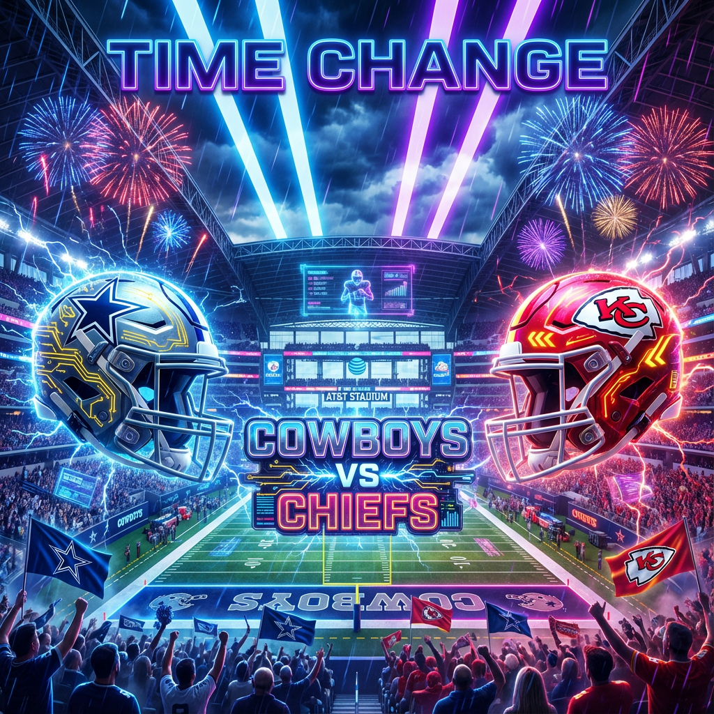 Time Change In Week 13: Cowboys vs Chiefs Adjusts Around A “White Thanksgiving”